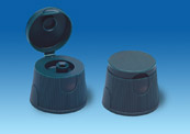 Multi-cavity molds for washing-up liquid flip-top caps.